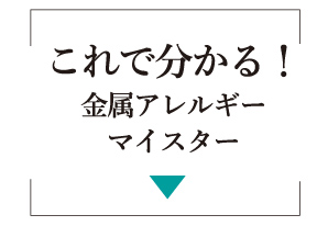 金属アレルギーマイスターの内容